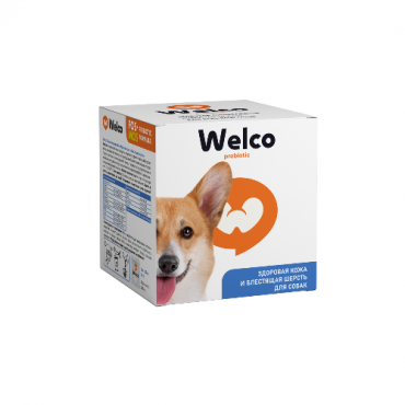 Welco лакомство для собак Здоровая кожа и блестящая шерсть