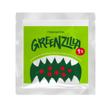 Гринзилла Greenzilla длительного действия для борьбы со взрослыми особями мух 1% 20 гр 