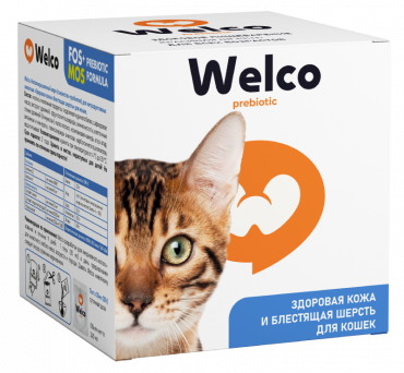 Welco лакомство для кошек Здоровая кожа и блестящая шерсть